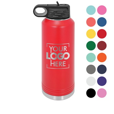 Polar Camel 40oz Insulated Steel Water Bottle with Straw Lid