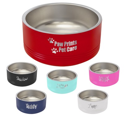 Polar Camel Stainless Steel Dog Pet Bowl 64oz
