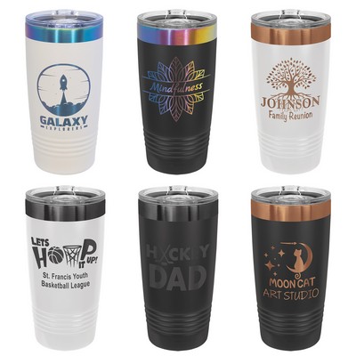 Polar Camel 20oz Ion Plated Tumbler with Slider Lid
